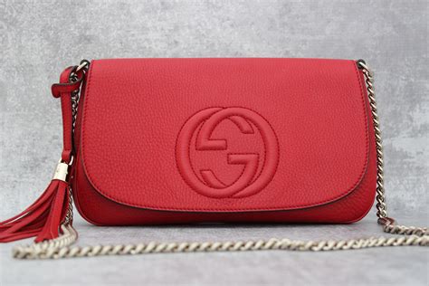 gucci red chain bag|Gucci bag small chain.